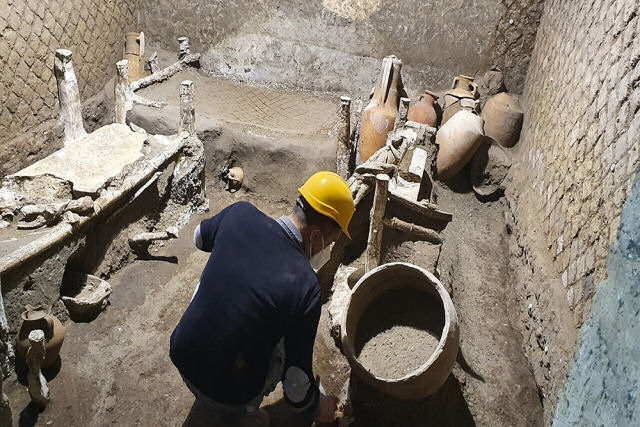 Descobrem um quarto de escravos perfeitamente conservado na antiga cidade de Pompeia