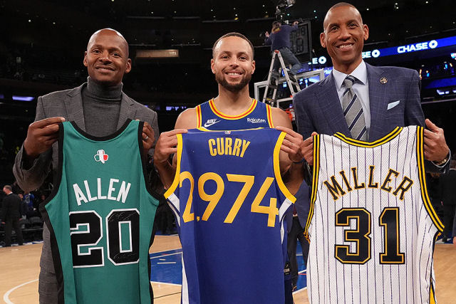 Stephen Curry se tornou o líder de todos os tempos da NBA commais bolas de 3