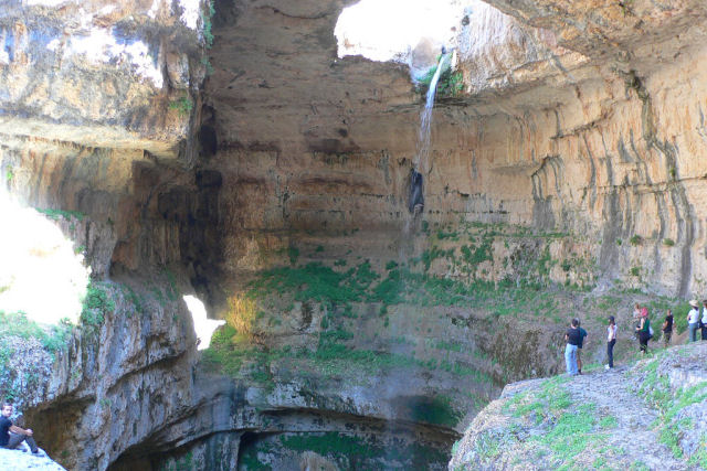 Baatara, a catarata de três níveis do Líbano