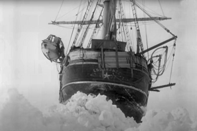 Imagens reais do Endurance de Shackleton do primeiro documentário de 1919