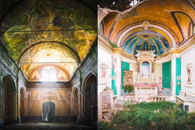 Fotógrafo captura o declínio de igrejas abandonadas na Itália
