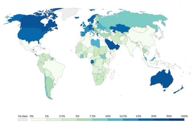 Os pases com mais e menos imigrao do mundo, em um mapa interativo