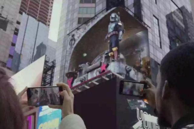 Como foi feito o incrível anúncio de Boba Fett sobre a Times Square