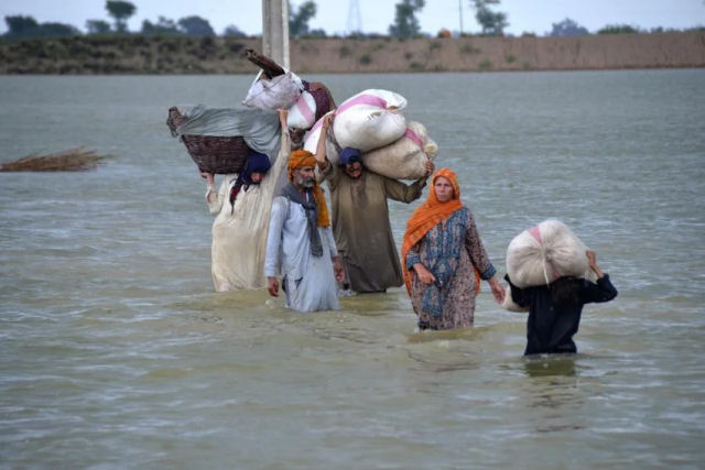 Heris comuns resgatam pessoas de afogamento em enchentes torrenciais no Paquisto