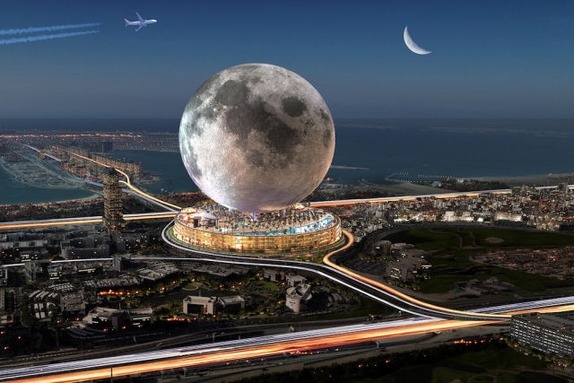 Hotel em forma de lua de US $ 5 bilhes em Dubai permitir que clientes experimentem o espao sideral na Terra