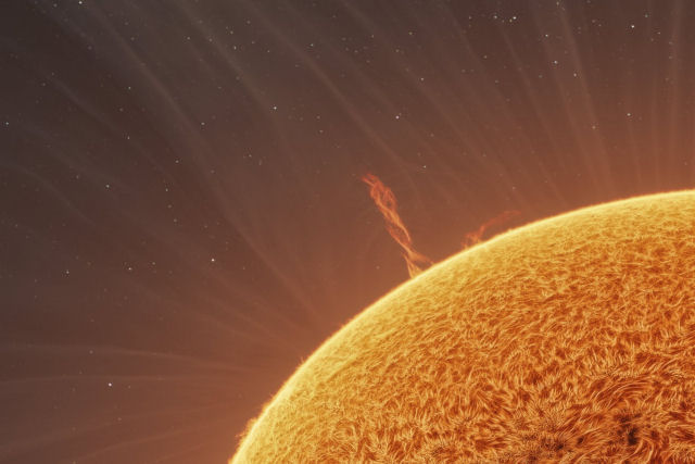 Dois astrofotógrafos tiram uma nova foto incrivelmente detalhada do Sol