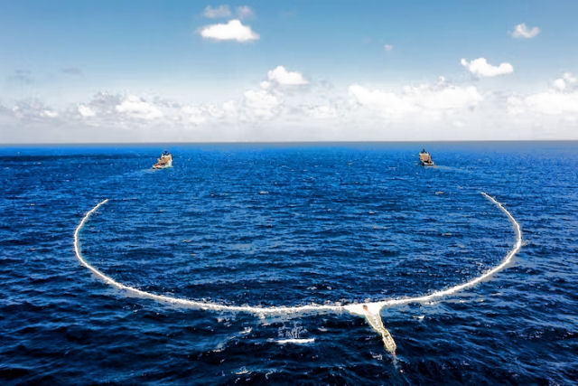 A Ocean Cleanup removeu mais de 220 toneladas de plstico do Oceano Pacfico