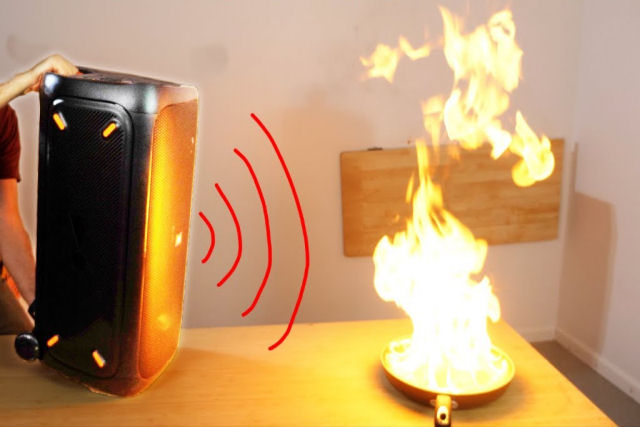 Como o som pode ser usado para extinguir incndios