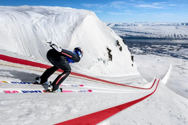 Japons superou recorde mundial do salto de esqui em quase 40 metros, mas no levou