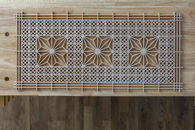 A sutileza do artesanato japons em madeira Kumiko