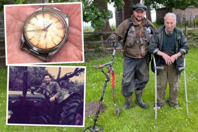 Vaca engoliu relgio de uma fazendeiro ingls e 50 anos depois ele recuperou, mas precisava de uma boa limpeza