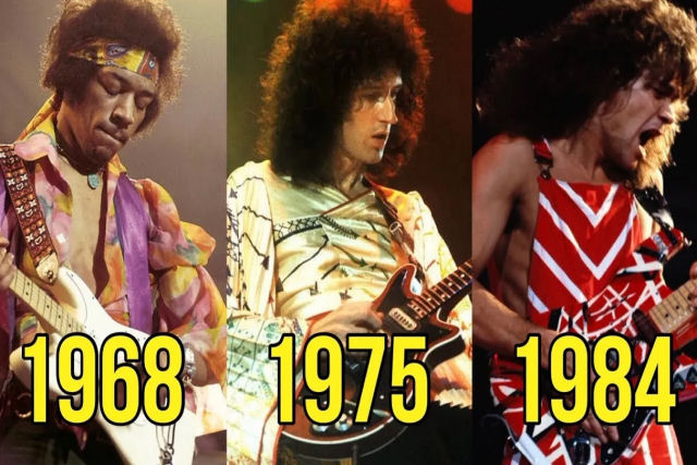Os solos de guitarra mais icnicos por ano de 1965 a 2024