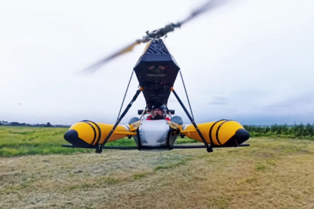 Helicptero modular VTOL pessoal pode ser dobrado para armazenamento em espaos pequenos