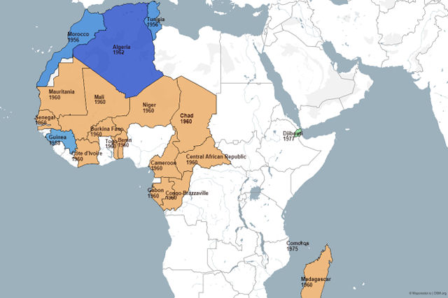 Por que a Frana ficou com tantas colnias na frica?