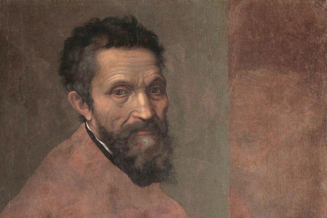 A primeira pintura de Michelangelo, criada quando ele tinha apenas 12 ou 13 anos, � bem soturna