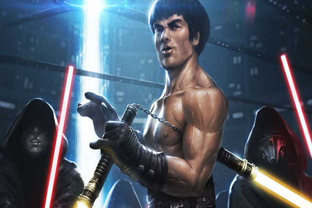 E se Bruce Lee fizesse parte do universo Star Wars?