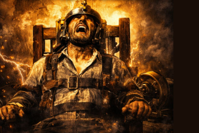 A primeira execu��o na cadeira el�trica foi um espet�culo dantesco que carbonizou o c�rebro do executado