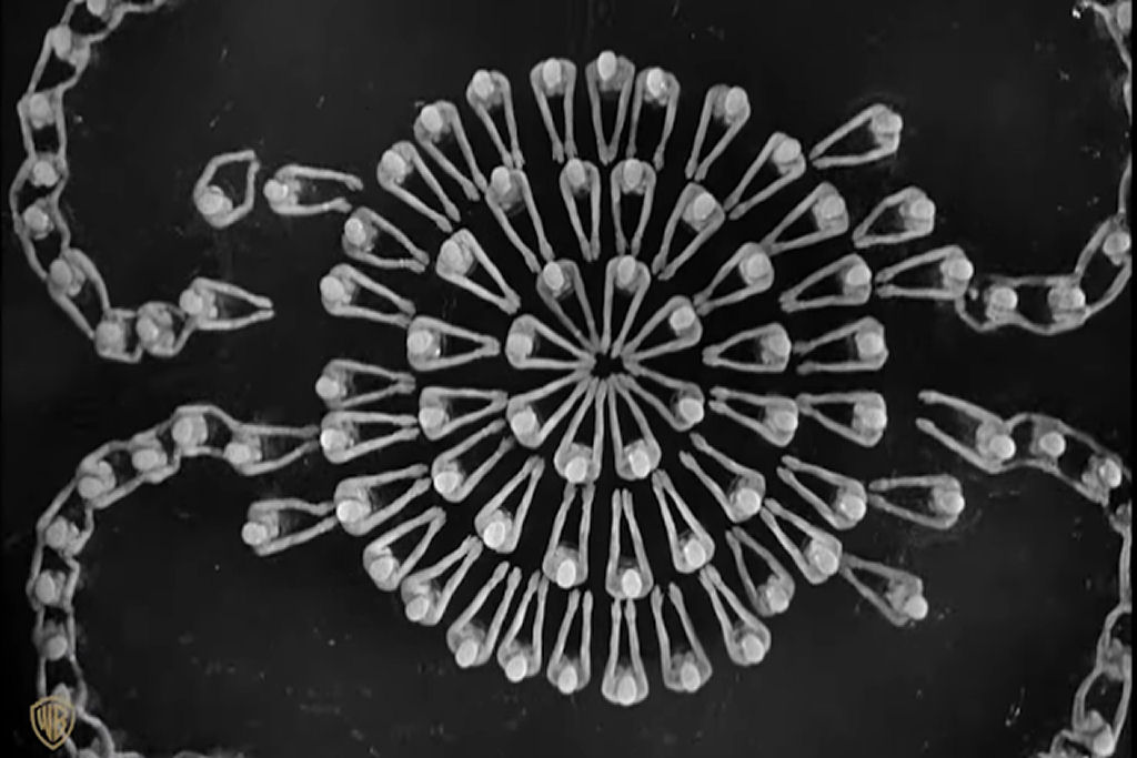 A fant�stica Cachoeira Humana de um musical de 1933