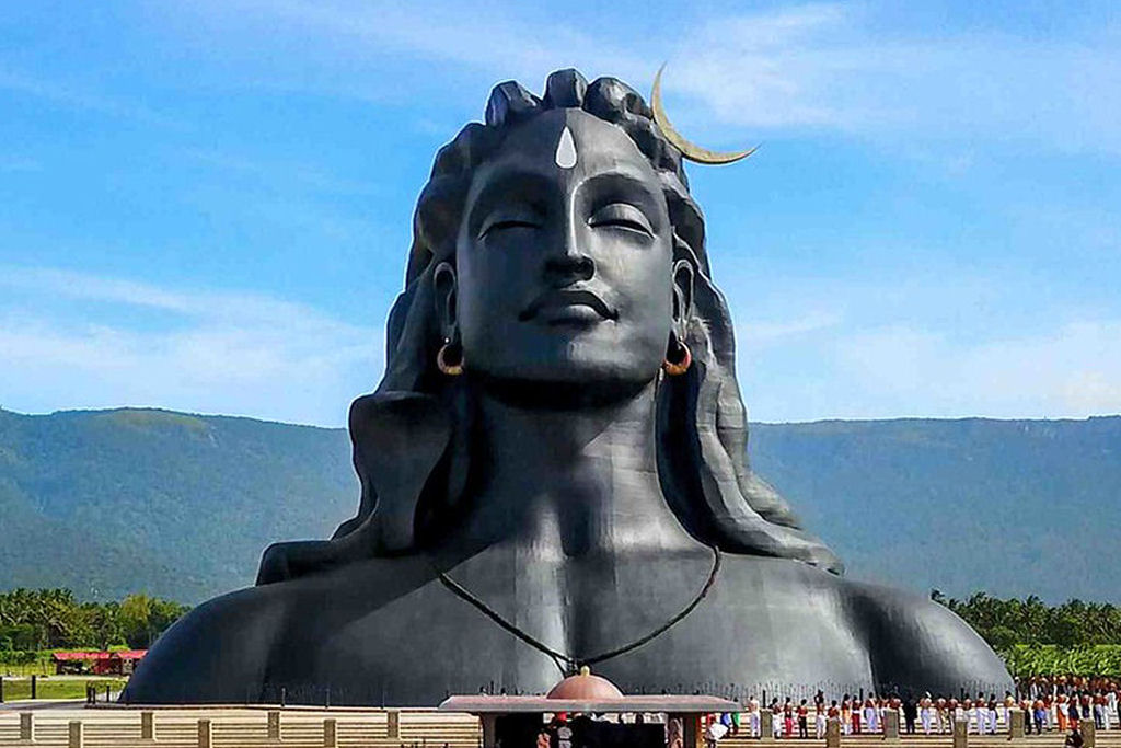 Adiyogi Shiva, a maior escultura de busto do mundo