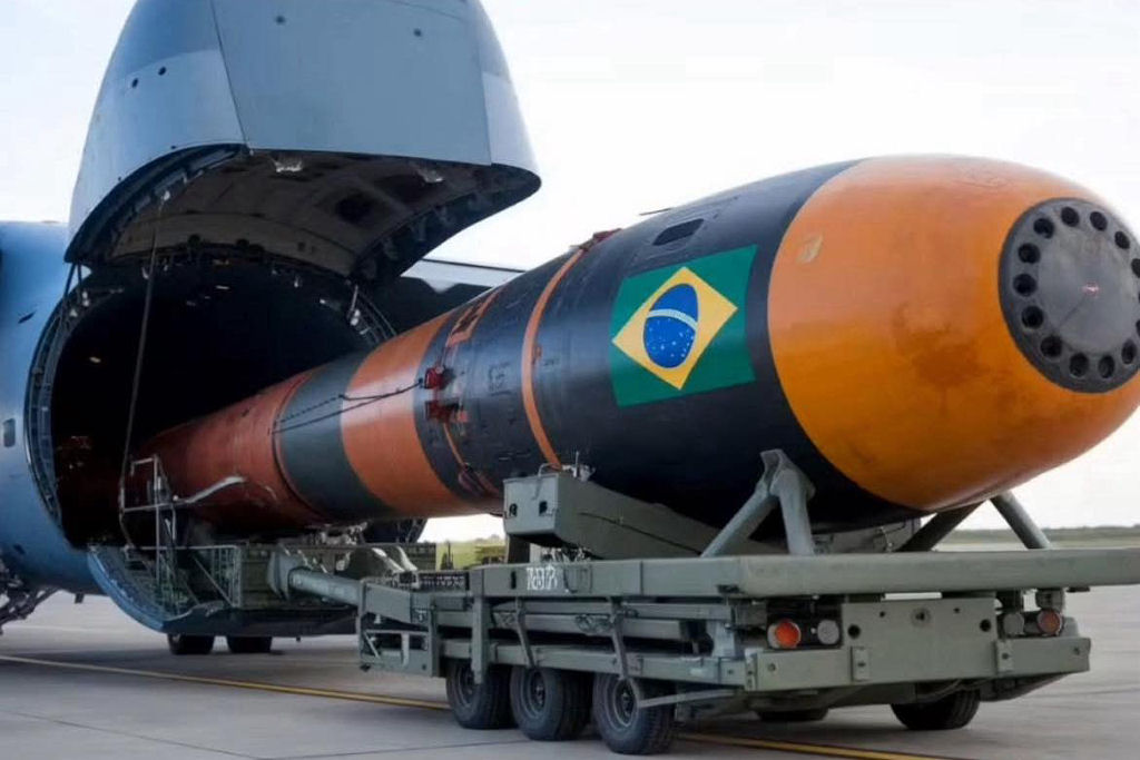 Como seria o lan�amento da primeira ogiva nuclear brasileira?