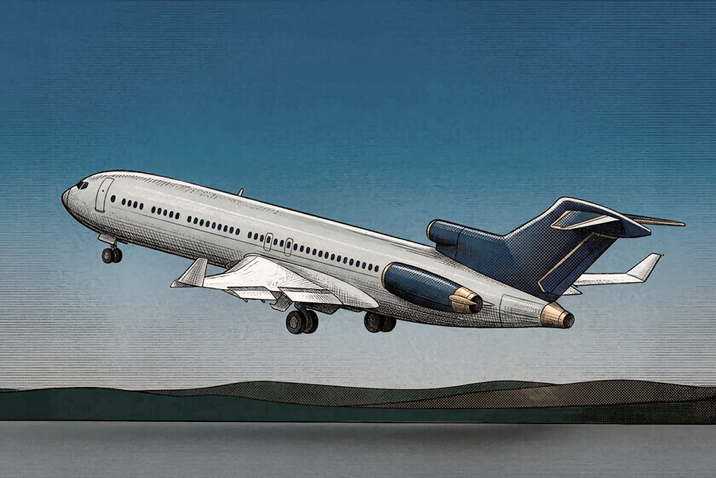 Em 2003, um Boeing 727 levantou voo sem autoriza��o e tomou ch� de sumi�o