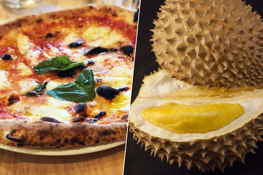 A pizza que faz sucesso na China é com uma fruta com cheiro de ovo podre e esgoto