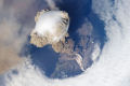 Erupção do Sarychev vista do espaço