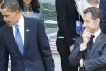 O que olham Obama e Sarkozy? 