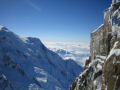 Uma fortaleza no cume do Mont Blanc