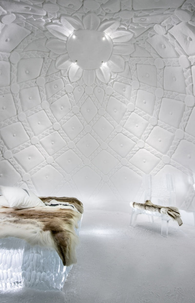O hotel de gelo da Sucia este ano revela as incrveis sutes artsticas esculpidas no gelo e na neve 14