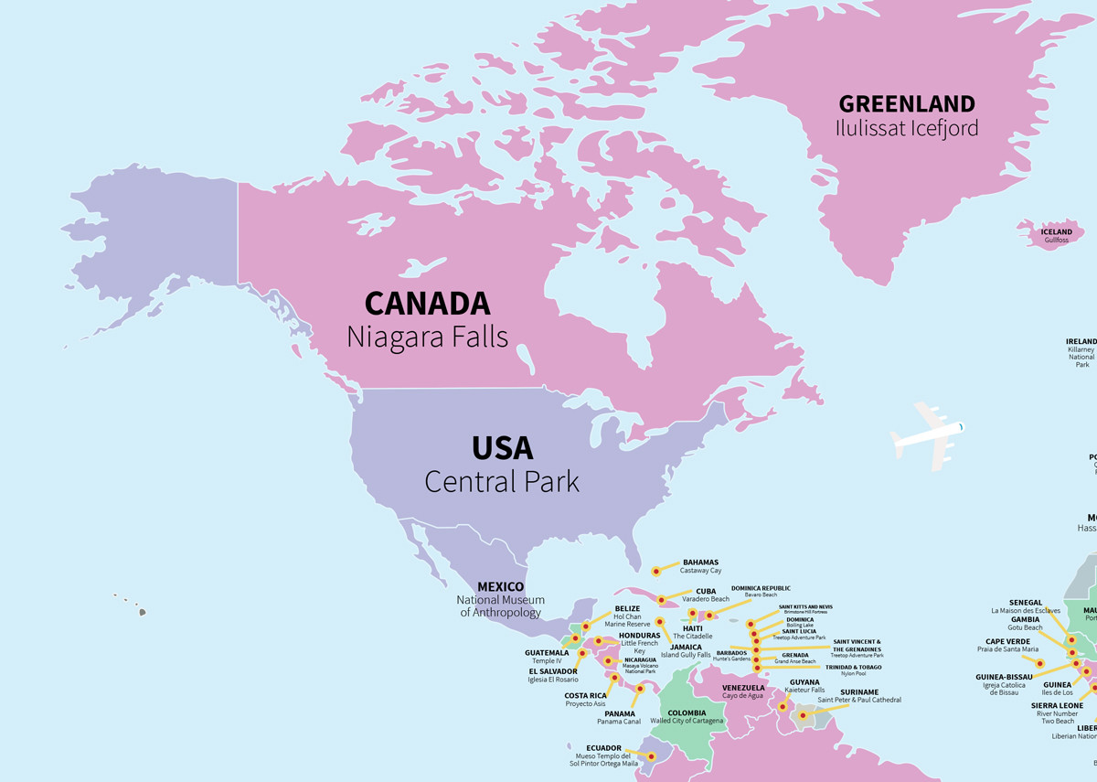 O mapa das melhores atraes tursticas de cada pas do mundo segundo os usurios de TripAdvisor