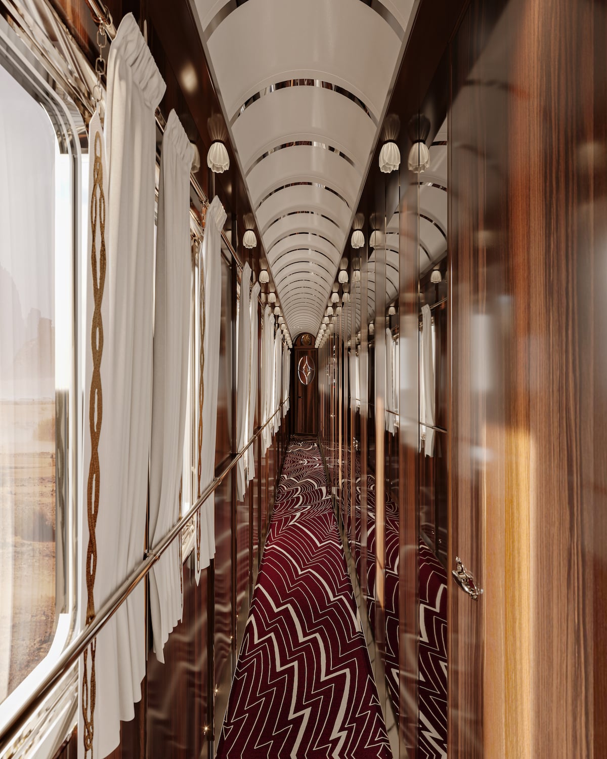 Lendário Trem Expresso do Oriente é redesenhado para ser um sonho Art Déco contemporâneo