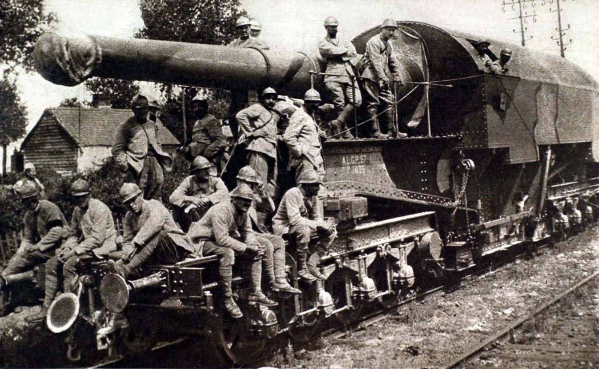 Armas ferroviárias: quando a artilharia pesada realmente começou a fazer grandes estragos 04