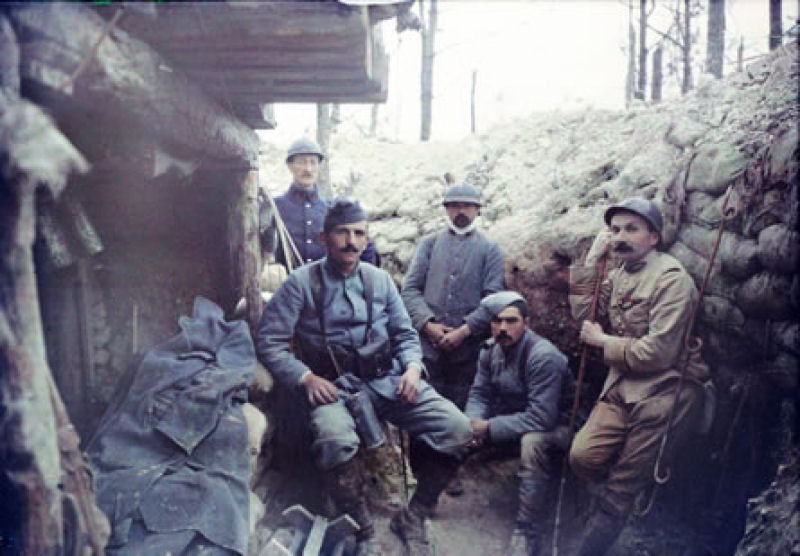 Raras fotografias em cores da Primeira Guerra Mundial 32